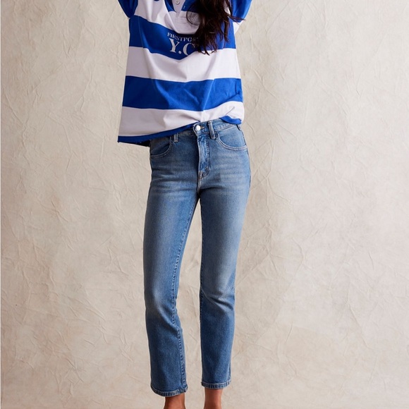 Free People NWT- Low Maintenance Mid Rise Crop Boot Jeans - Picture 10 of 10